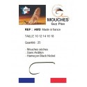 Hameçon Mouches Guy Plas  Barbless Spécial Sèche