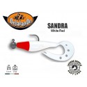Leurre Souple Armé - Sandra White Red 12cm - TP 10gr - Delalande