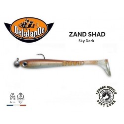 Leurre Souple Monté - Zand Shad Sky Dark - 8 cm - Delalande