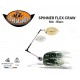 Leurre Hybride - Spinner Flex Craw - Noir / Blanc  10 gr - Delalande