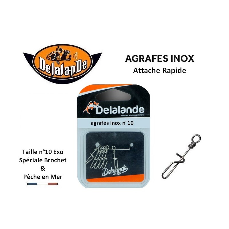 Agrafe rapide n°10 exo spéciale gros poisson (brochet & mer) Delalande