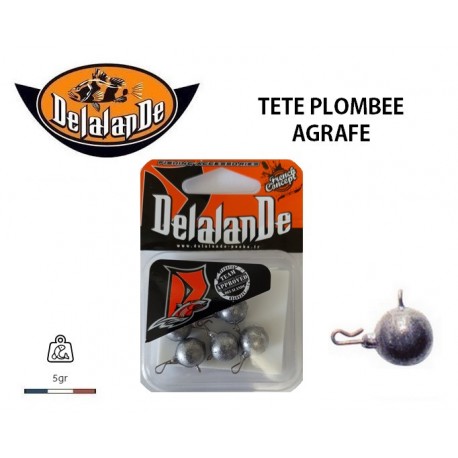 Tête Plombée Agrafe - 5 gr - Delalande