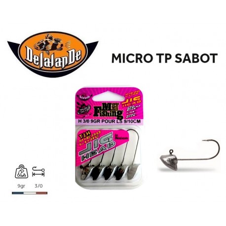 Tête Micro TP Sabot 3/0 - 9 gr - Delalande