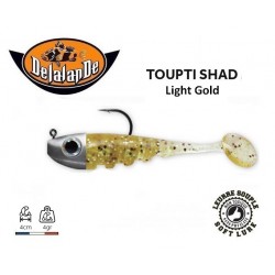 Leurre Souple Monté - Toupti Shad Light Gold 4cm - TP 4gr - Delalande