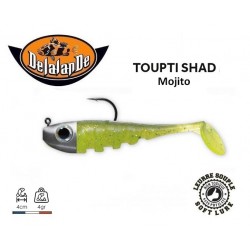 Leurre Souple Monté - Toupti Shad Mojito 4cm - TP 4gr - Delalande