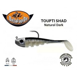 Leurre Souple Monté - Toupti Shad Natural Dark 4cm - TP 4gr - Delalande