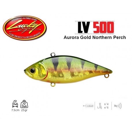 Leurre Dur - LV Max 500-S Aurora Gold Northern Perch 7.5cm 23gr - Lucky Craft