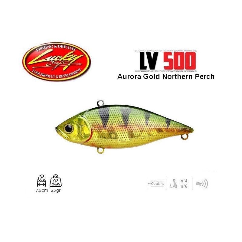 Leurre LV Max 500-S Aurora Gold Northern Perch 7.5cm 23gr Lucky Craft