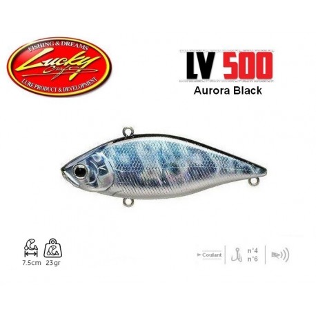 Leurre Dur - LV Max 500-S Aurora Black 7.5cm 23gr - Lucky Craft