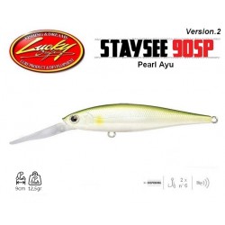 Leurre Dur Suspending - Staysee 90SP.v2 Pearl Ayu 10cm 12.5gr - Lucky Craft