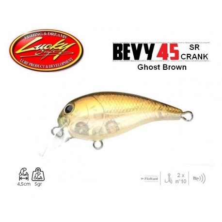 Leurre Dur - Bevy Crank 45 SR Ghost Brown 4.5cm 5gr - Lucky Craft