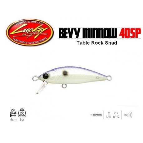 Leurre Dur - Bevy Minnow 40 SP Table Rock Shad 4cm 2gr - Lucky Craft