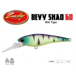 Leurre Dur - Bevy Shad 60 SP Mat Tiger 6cm 4.8gr - Lucky Craft