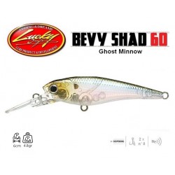 Leurre Dur Suspending - Bevy Shad 60 SP Ghost Minnow 6cm 4.8gr - Lucky Craft