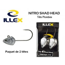 Tête Plombée Nitro Shad Head - 14gr - Illex