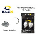 Tête Plombée Nitro Shad Head 2/0 - 18gr - Illex