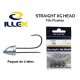 Tête Plombée Straight Jig Head 2gr - Illex