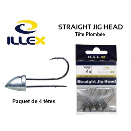 Tête Plombée Straight Jig Head 2gr - Illex