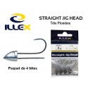 Tête Plombée Straight Jig Head n°10 - 2gr - Illex