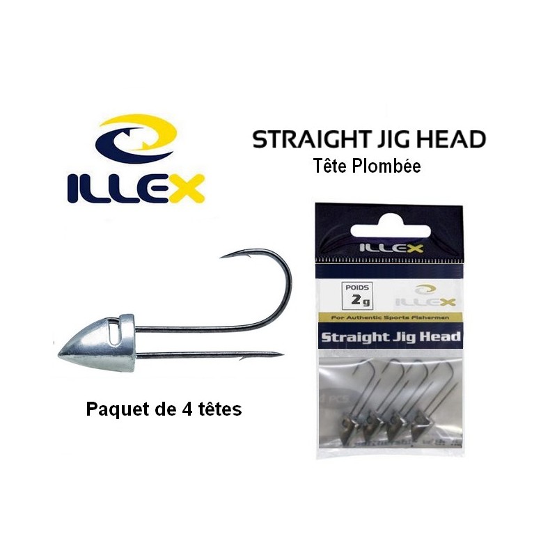 Tête Plombée Straight Jig Head 2gr - Illex