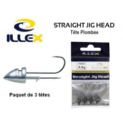 Tête Plombée Straight Jig Head 3.5gr - Illex