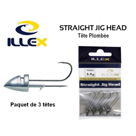 Tête Plombée Straight Jig Head 3.5gr - Illex
