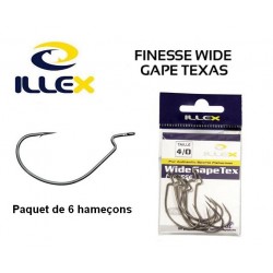 Hameçon Texan Finesse Wide Gape Tex 4/0 - Illex