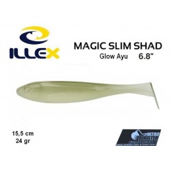 Leurre Souple - Magic Slim Shad 6.8" Glow Ayu 15.5cm - Illex