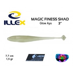 Leurre Souple - Magic Finess Shad 3" Glow Ayu 7.7cm - Illex