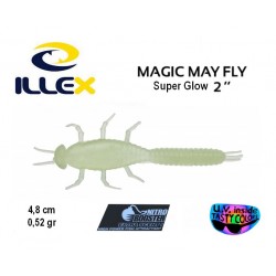 Leurre Souple - May Fly 2" Super Glow 4.8cm - Illex