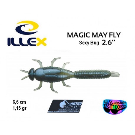 Leurre Souple - May Fly 2.6" Sexy Bug 6.6cm - Illex