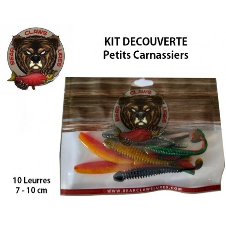 Kit Leurres Souples - Petits Carnassiers - Bear Claws Lures