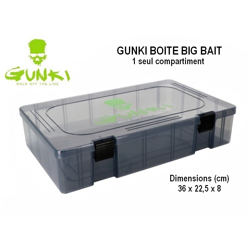 Boite de rangement Big Bait de la marque Gunki pour leurres volumineux