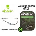 Hameçon Texan Lesté - 1/0 - 2gr - Gunki