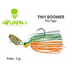 Leurre Hybride - Chatterbait Tiny Boomer 5gr 1/0 Fire Tiger - Gunki