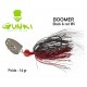 Leurre Hybride - Chatterbait Boomer 14gr 5/0 Black & Red - Gunki
