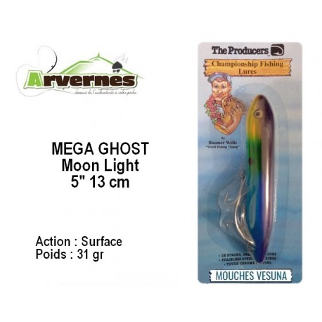 Leurre Dur - Mega Ghost 130 31gr Moon Light 13cm - Vesuna