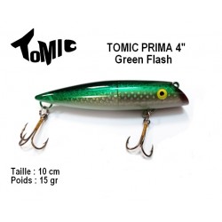 Leurre Dur - Tomic Prima 100 4" Green Light 15gr 10cm - Vesuna