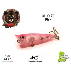 Leurre Dur - Ohio 70 Pink 7cm 5.5gr - Bear Claws Lures