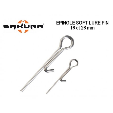 Epingle accroche leurre souple Soft Lure Pin - Sakura