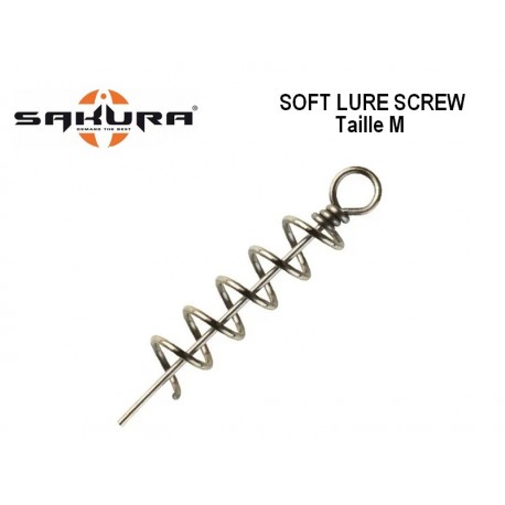 Vrille Soft Lure Screw - Taille M -  Sakura