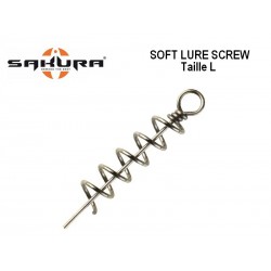 Vrille Soft Lure Screw - Taille L -  Sakura