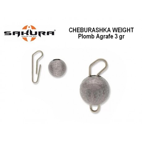 Plomb agrafe Cheburashka Weight  - 3gr -  Sakura
