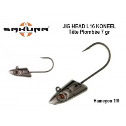 Tête Plombée Jig Head L16 Koneel - 7gr 1/0 -  Sakura