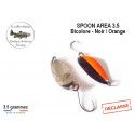 Cuillère Ondulante Spoon AREA 3.5 - Bicolore Noir/Orange