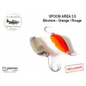 Cuillère Ondulante Spoon AREA 3.5 - Bicolore Orange/Rouge