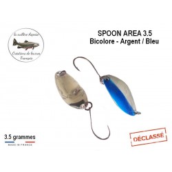 Cuillère Ondulante Spoon AREA - Bicolore Argent/Bleu - 3.5gr