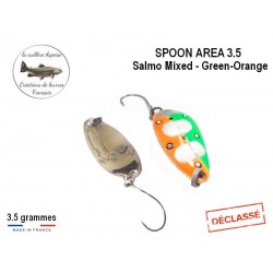 Cuillère Ondulante Spoon AREA - Salmo Mixed Green/Orange - 3.5gr