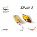 Cuillère Ondulante Spoon AREA 3.5 - Salmo Brown Trout