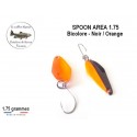 Cuillère Ondulante Spoon AREA 1.75 - Bicolore Noir/Orange